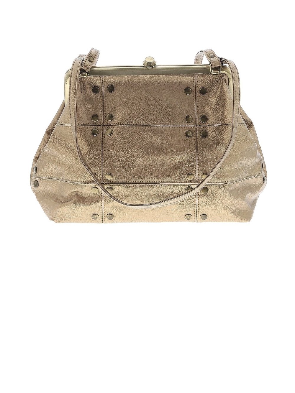 Cato Metallic Gold Shoulder Bag with Stud Accents Vintage